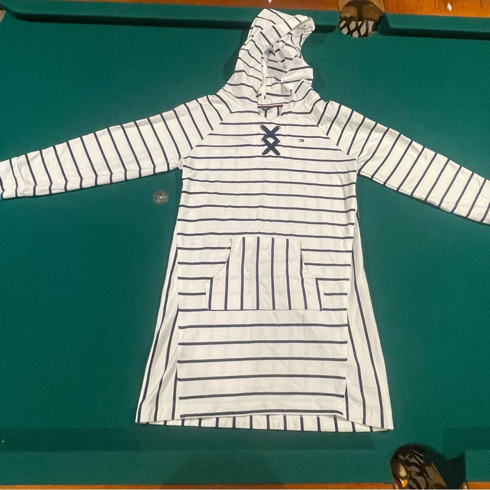 NWT - Tommy Hilfiger girl dress with hoodie size 12/14